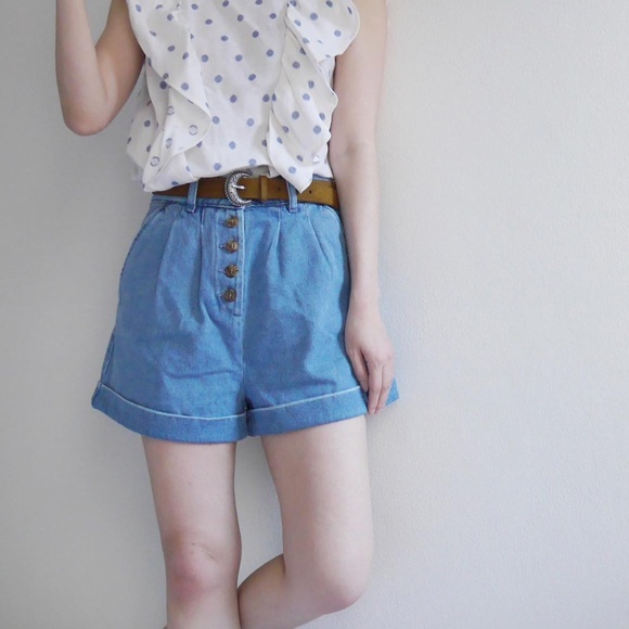 Rare Sézane Wallace Shorts Denim 36 - Picture 2 of 8